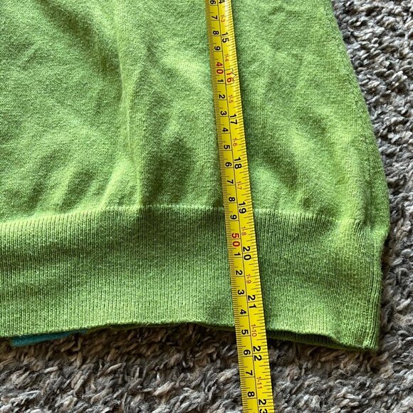 Y2K Boden Green Cardigan Womens 14 Cotton Blend Button Up Office Top - Picture 4 of 6